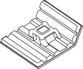 HellermannTyton Klebesockel flexibel FMB4APT-A-BK