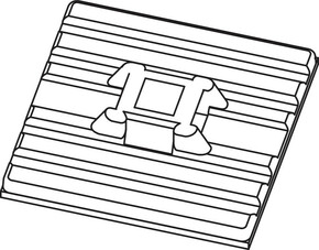 HellermannTyton Klebesockel flexibel FMB4APT-A-BK