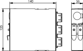 Telegärtner TS-Verteiler 6xSCD MM Metallhülse 100022799