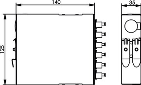 Telegärtner TS-Verteiler 6xLC-D MM Metallhülse 100022800