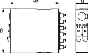 Telegärtner TS-Verteiler 6xLC-D MM Metallhülse 100022800