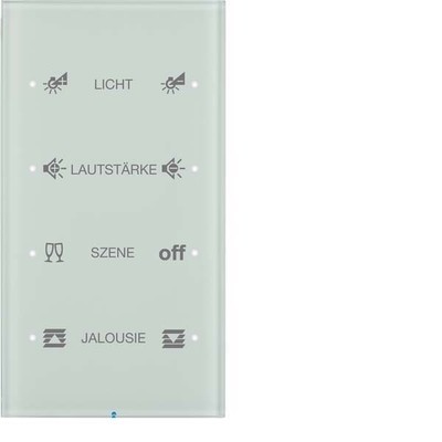 Berker Touch-Sensor 4-fach ch Glas polarweiß 75144150
