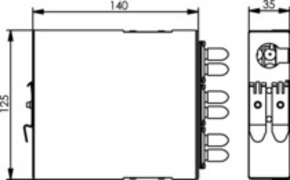 Telegärtner TS-Verteiler mit 6xSTD Keramikhülse 100022882