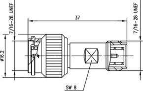 Telegärtner Adapter TNC-R-TNC 50 Ohm m - f reverse 100023837