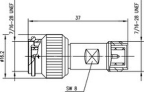 Telegärtner Adapter TNC-R-TNC 50 Ohm m - f reverse 100023837