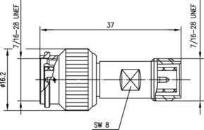 Telegärtner Adapter TNC-R-TNC 50 Ohm m - f reverse 100023837