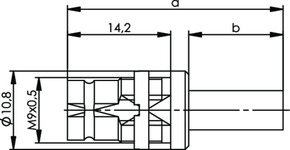 Telegärtner Einbaubuchse Cr/Cr75 Ohm G12 100024378