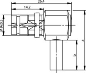 Telegärtner Kabelwinkel-EB Bu.G 13 (0,4/2,5) 100024380