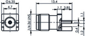 Telegärtner SMA End Launch Buchse Au 50 Ohm 100024732