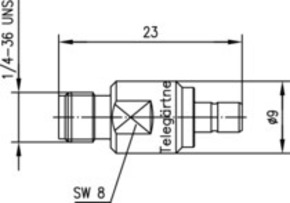 Telegärtner Adapter SMA-SMB f-m 50 Ohm 100024809