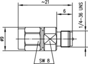 Telegärtner Adapter SMA - R-SMA 50 Ohm 100024824