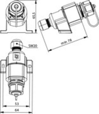 Telegärtner STX V1 AP-Dose RJ45 Modul B Cat.6A 100007447