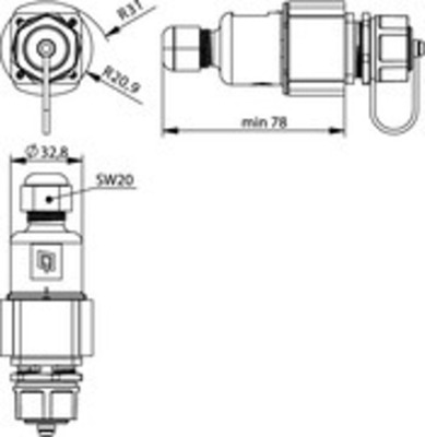 Telegärtner STX V1 Freie Anschlussdose RJ45 Modul A Cat.6A 100007448