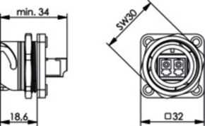 Telegärtner STX V1 Flanschset LC-D Kupplung MM 100007578