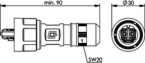 Telegärtner STX V1 2SC Steckerset SM 100007614