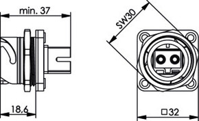 Telegärtner STX V1 Flanschset SC-RJ/2SC Kupplg. MM 100007625