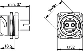 Telegärtner STX V1 Flanschset SC-RJ/2SC Kupplg. MM 100007625