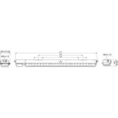 Stahl LED-Sicherheitsleuchte 25W 2910 lm 6009/41282103#267867