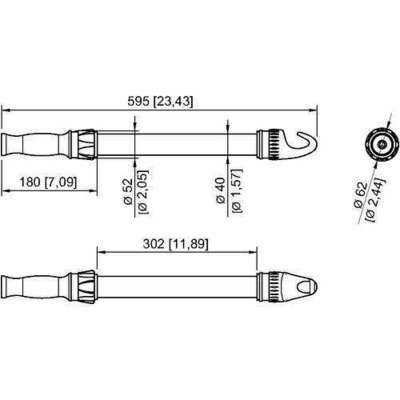 Stahl LED Inspektionsleuchte 13W 1396 lm 6149256115010#274032