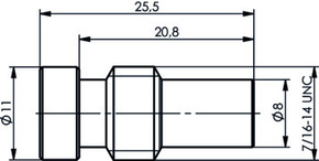 Telegärtner UHF-Reduzierschraube UG175/U(AG) RG58C/U 100000403