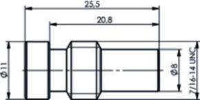 Telegärtner UHF-Reduzierschraube UG175/U(AG) RG58C/U 100000403