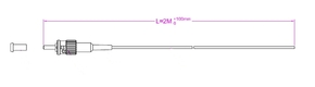 EFB-Elektronik ST Faserpigtail 50/125 2m, OM3 ECOFIBER O3603.2