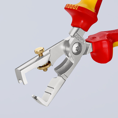 Knipex-Werk VDE Kabelschere 180mm, m.Abisolierf. 13 66 180