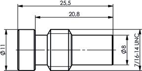 Telegärtner UHF-Reduzierschraube UG176/U(AG) RG59B/U 100000404