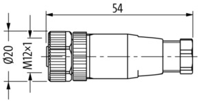 Murrelektronik Rundsteckver.Buchse M12 5pol gerade 7000-12921-0000000