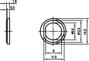 Telegärtner Isolierscheibe Typ C nat 100000733
