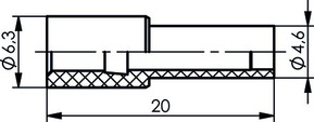 Telegärtner Knickschutztülle gelb G4, G7, G8, G29 100001128