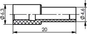 Telegärtner Knickschutztülle gelb G4, G7, G8, G29 100001128