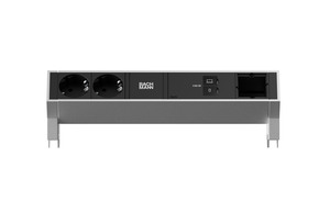 Bachmann DESK2 2xCEE7/3 1xUSB C/C 100W 1xCM 1,0m INOX BM0023757