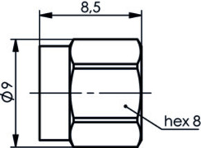 Telegärtner Abdeckhaube SMA AU o.Kette 100021277