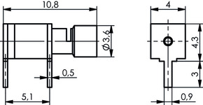 Telegärtner Kabelwinkelanschluß LPT AU RG174/U,188A/U,316/U 100021308