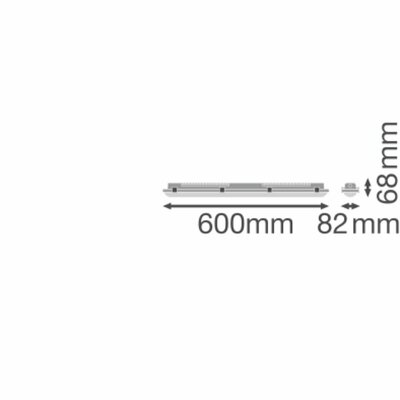 Ledvance LED-Feuchtraumleuchte 840, ML, IP66 DP600P13ML840VWIP66