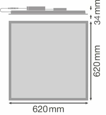 Ledvance LED-Panel M625 840, ML PLCMFT625P30ML840U19