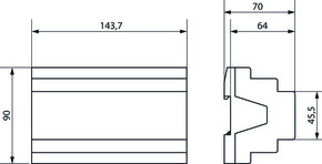 Theben Schaltaktor FIX2 Modul, KNX RM 8 I KNX