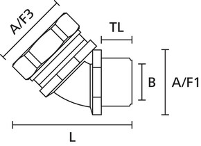 HellermannTyton Metallverschraubung Kompr. starres Gewinde 166-32501(10)