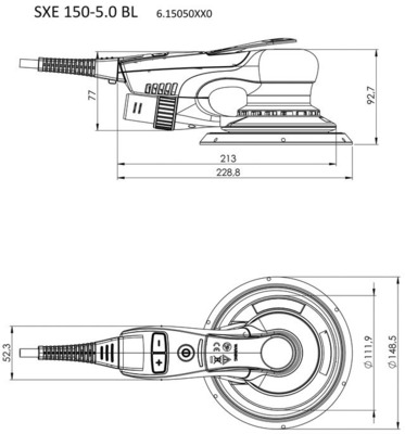 Metabowerke Exzenterschleifer SXE 150-5.0 BL