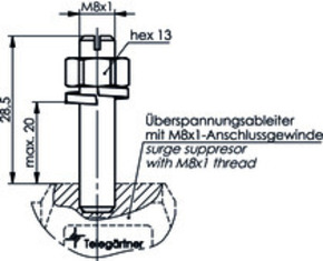Telegärtner Befestigungssatz f.Übersp.ableiter 100022641