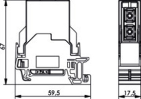 Telegärtner STX Tragschienen-Verbinder SC-D Kupplung SM 100022790