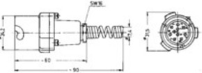 Telegärtner NF-Kabelbuchse U78/U m.Kunst.Rückt. 100022928