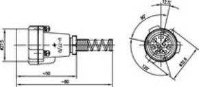 Telegärtner NF-Kabelstecker m.St. Baj.u.POM-Rückt. U77 100022935