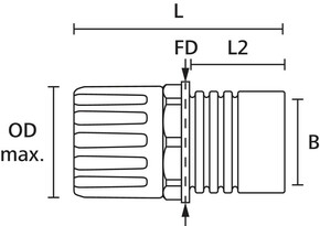HellermannTyton Kunststoffverschraubung schwarz Reduzierung HG25-R28-PA66-BK (5)