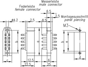 Telegärtner Federleiste B 10 gemäß DIN 41618 100023246