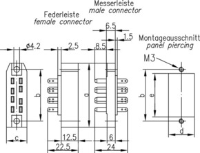 Telegärtner Federleiste B 12 gemäß DIN 41622 100023250
