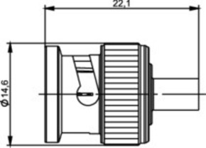 Telegärtner BNC-Kabelstecker Löt G10 (1673A, UT-141) 100023310