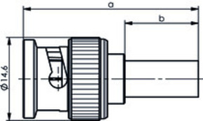 Telegärtner BNC-Kabelstecker cr/cr Prof. G30 100023316