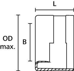 HellermannTyton Endverschluss Kunststoffschl. schw PAEC54-PA66-BK (10)